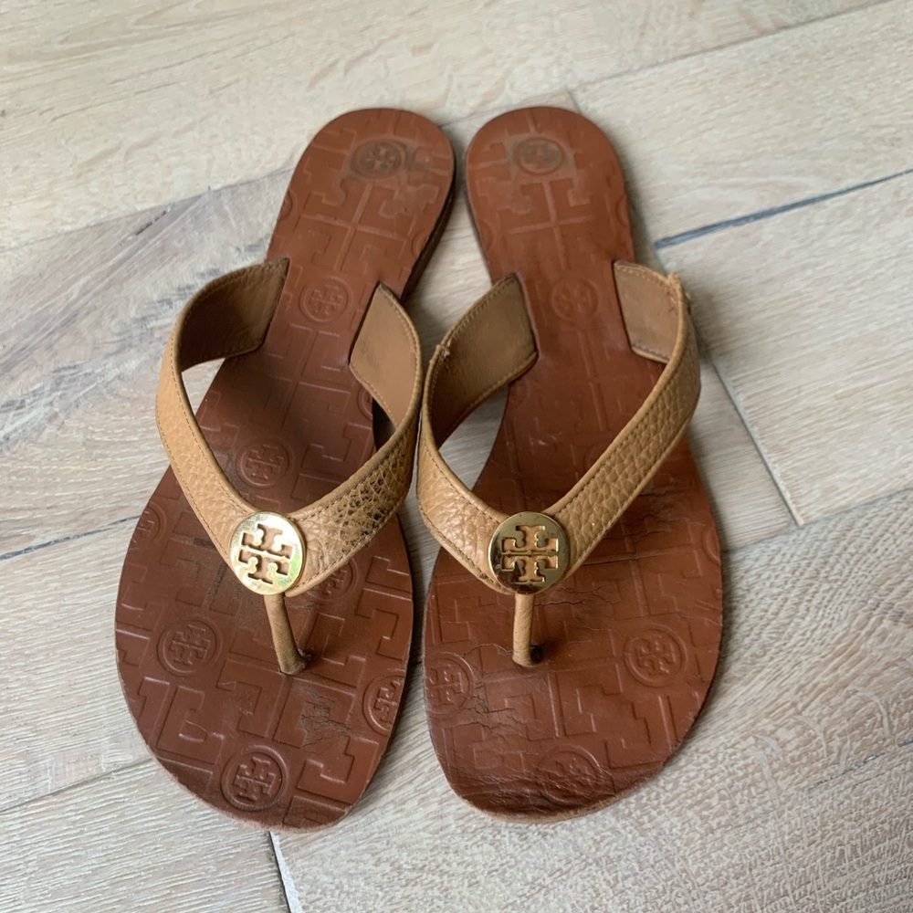 Tory Burch Tan Thora Sandals